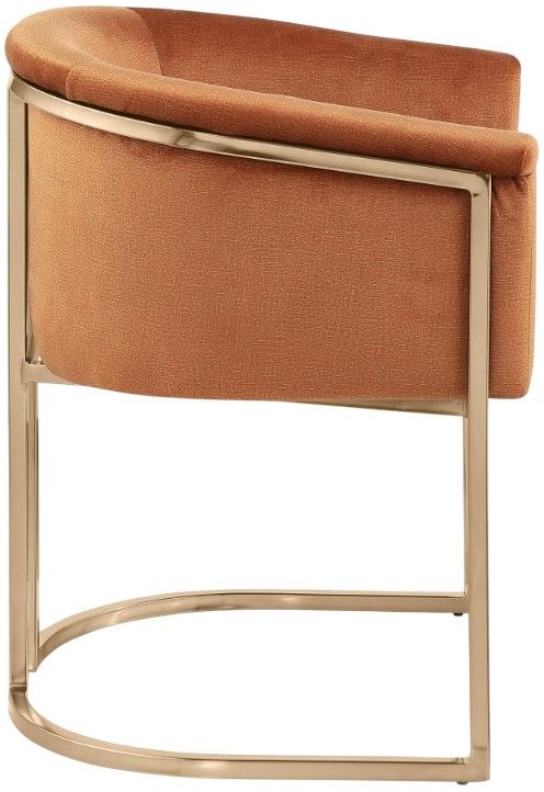 Meridian Furniture Tierra Cognac Upholstered Dining Chair-3