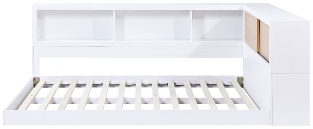 Homelegance® Asker Natural/White Full Bookcase Corner Bed-3