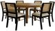 Coaster® Arini 7-Piece Black/Sand Wash Dining Set-0