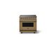 Viking® 5 Series 36" Golden Hour Pro Style Induction Range with Brushed Brass Trim-0