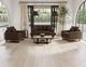 International Furniture Direct Mita Brown Loveseat-1