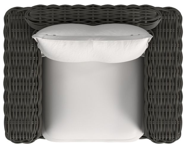 Sunset West Cabo Kahlua Resin Wicker Oversized Outdoor Club Chair with Soothe Pearl Cushion-4
