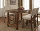 Furniture of America® Sania 5-Piece Ivory/Rustic Oak Bar Table Set-1