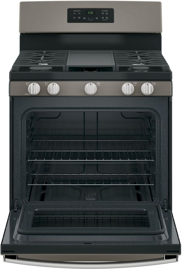 GE® 30" Slate Freestanding Gas Range-3