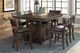 Homelegance® Oxton Cherry Brown Counter Height Table With Storage Base-1