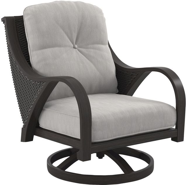 Signature Design by Ashley® Marsh Creek Brown Swivel Lounge Chair -0