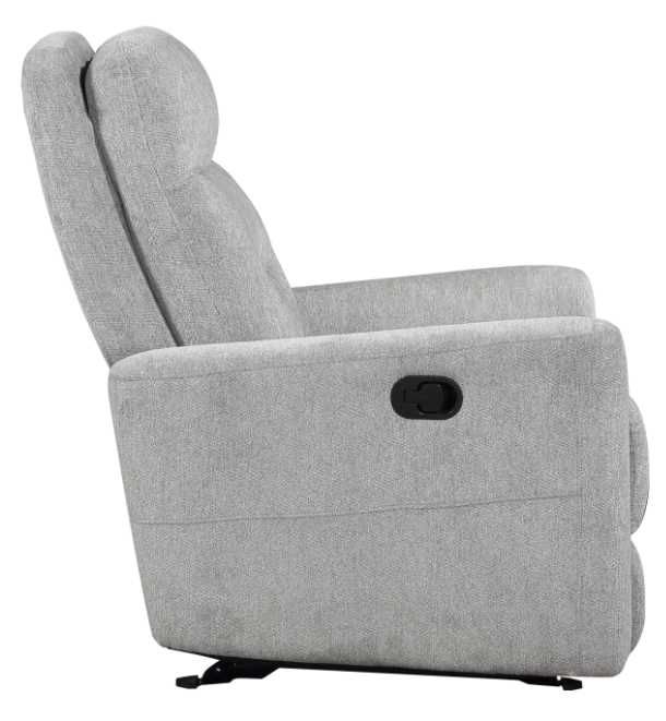 Homelegance® Lyndon Gray Manual Glider Recliner-3
