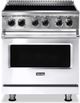 Viking® 30" Frost White Freestanding Induction Range-0