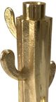 A & B Home Gold Small Cactus Statuette-1