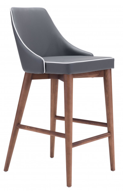 Zuo® Modern Moor Dark Gray Counter Chair-0