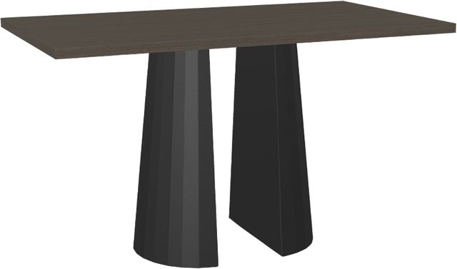 Amisco Customizable Gemma White Oak Veneer Bar Height Table-0