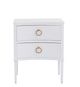 Elizabeth Ann Home Camden True White Nightstand-1