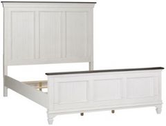 Liberty Furniture Allyson Park Wire Brushed White Queen Panel Bed