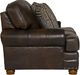 Jackson Furniture Roberto Cocoa Leather Loveseat-3