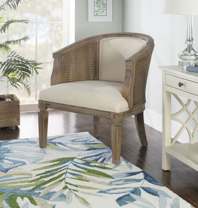 Linon Kensington Grey Wash Accent Chair-4