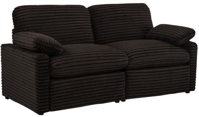 Coaster® Collins Chocolate Brown Modular Power Loveseat-0