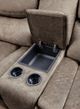 Mazin Furniture Bastrop Brown Fabric Double Glider Reclining Loveseat-2