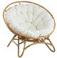 A & B Home Brown/White Chair-0