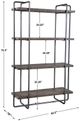 Uttermost® Stilo Dark Brushed Pewter Etagere-3