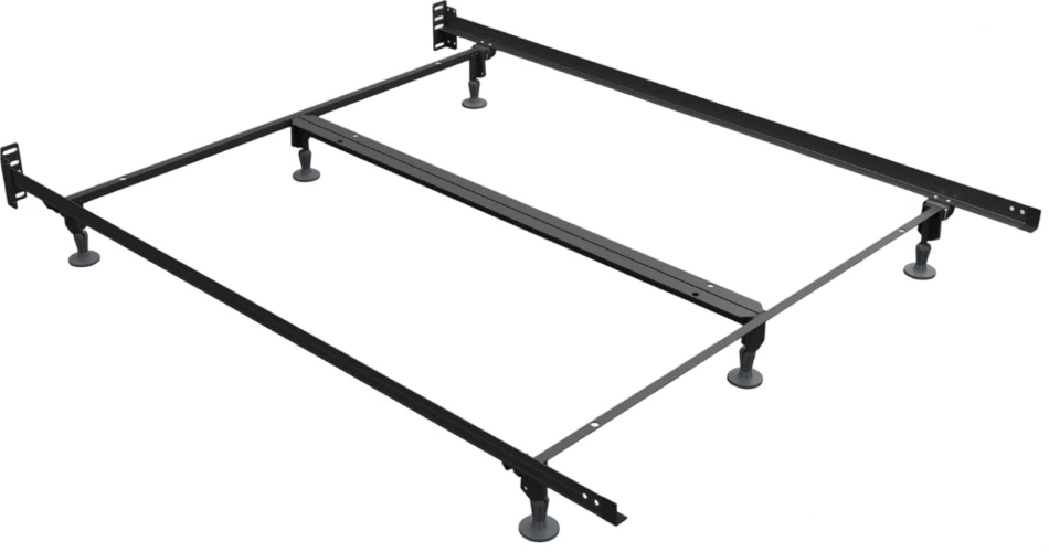 rucky43☆ Rize Home Hook on Rail Queen/King Bed Frame with 6 Threaded