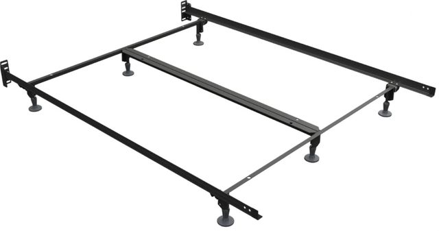 Rize Home Premium Queen Double Rail Center Support Bed Frame with 6 Glides-0