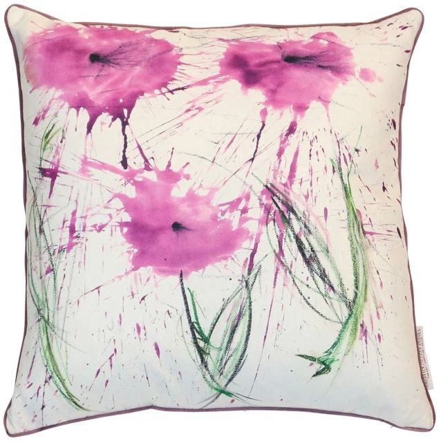 Stylecraft Austin Allen James Pink/White Designer Throw Pillow-0