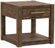 Liberty Furniture Broadmore Cobblestone Brown Drawer End Table-0