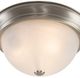 YHD Satin Nickel 3-Light Flush Mount Lighting-2