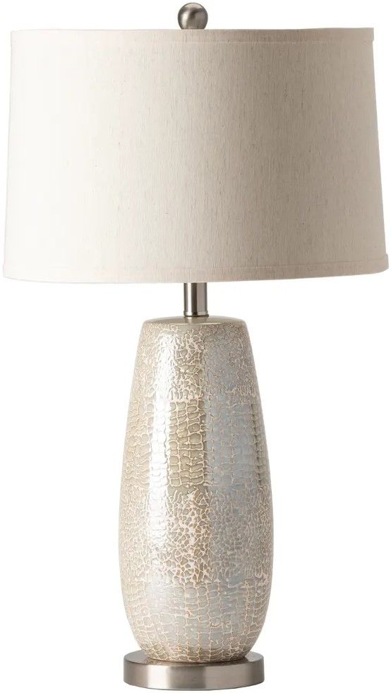 Crestview Collection Melrose Textured Silver Table Lamp-0