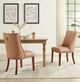 Powell® Auden 2-Piece Espresso/Tan Dining Side Chair Set-1