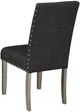 Brassex Inc. Bella 2-Piece Brown/Dark Grey Side Chair Set-1