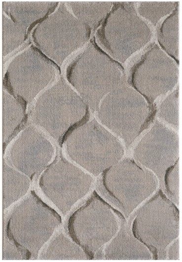 KAS Rugs Landscapes Slate Groove 5'x8' Area Rug-0