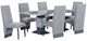 Global Furniture USA D1212 7-Piece Gray/White Dining Set-0