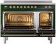 Ilve® Nostalgie II Series 48" Emerald Green Pro Style Induction Range-1