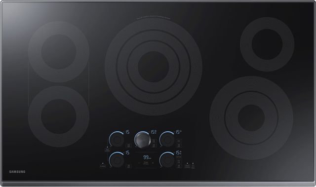 Samsung 36" Fingerprint Resistant Matte Black Stainless Steel Electric Cooktop-0