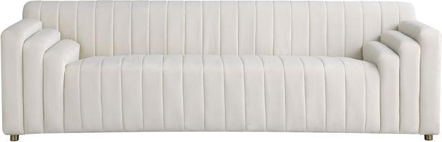 Meridian Furniture Naya Cream Upholstered Sofa-1