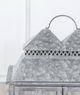 A & B Home 2-Piece Silver Scape Lantern Set-4