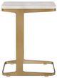 Uttermost® Tylan Brass/White Marble Accent Table-4