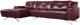 Fornirama 790 2-Piece Burgundy Sectional Set-0