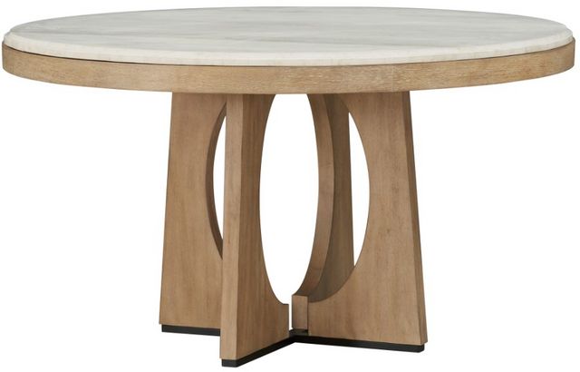 Parker House® Escape 6-Piece Glazed Natural Oak Full Dining Set with Buffet Server-1