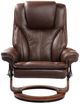 BenchMaster High Line Hana Chocolate Brown Chair and Ottoman Set-2