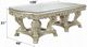 ACME Furniture Sorina Glass Top Dining Table with Antique Gold Base-2