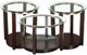 Elements International Elsa 3-Piece Espresso Occasional Table Set-0