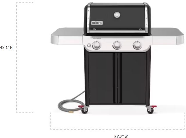 Weber® Genesis E-315 3-Burner Black Freestanding Natural Gas Grill-1