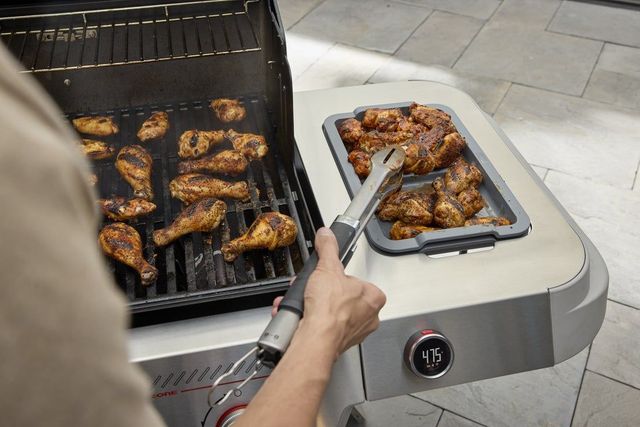 Weber® Genesis® EX-325W 3-Burner Black Smart Freestanding Natural Gas Grill-4