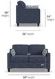 Flexsteel® Customizable Drew Loveseat-2