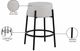 Meridian Furniture Avalon Cream/Matte Black Bar Stool-3