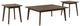 New Classic® Home Furnishings Reid 3-Piece Walnut Occasional Table Set-0
