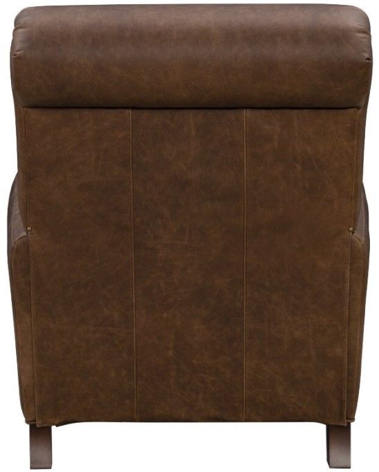 BarcaLounger® Harrington Clifton Chocolate Leather Manual Recliner-4