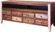 International Furniture Direct Antique Multi-Colored 60" TV Stand-0